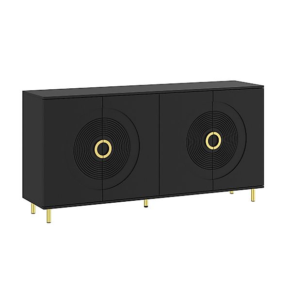 FUFU&GAGA Sideboard Komodenschrank mit 4 Türen günstig online kaufen
