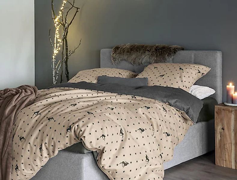 Irisette Wendebettwäsche »Panda 8395« 2 Stk. tlg. kuschelig weiche Winterbe günstig online kaufen