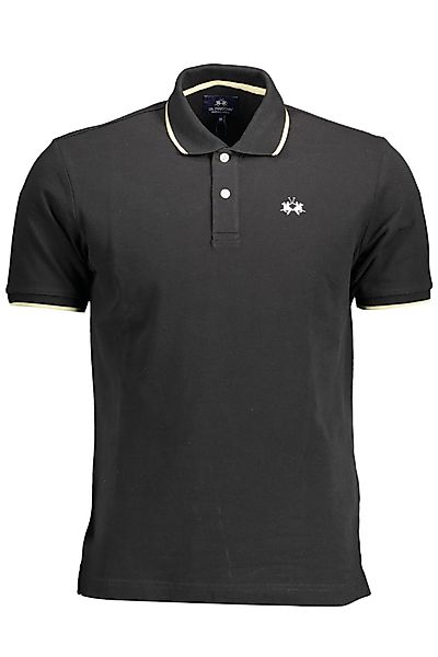 La Martina Poloshirt Herren Kurzarm-Polo Schwarz günstig online kaufen