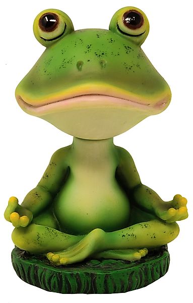 MystiCalls Dekofigur Wackelkopf Yoga Frosch Auto günstig online kaufen