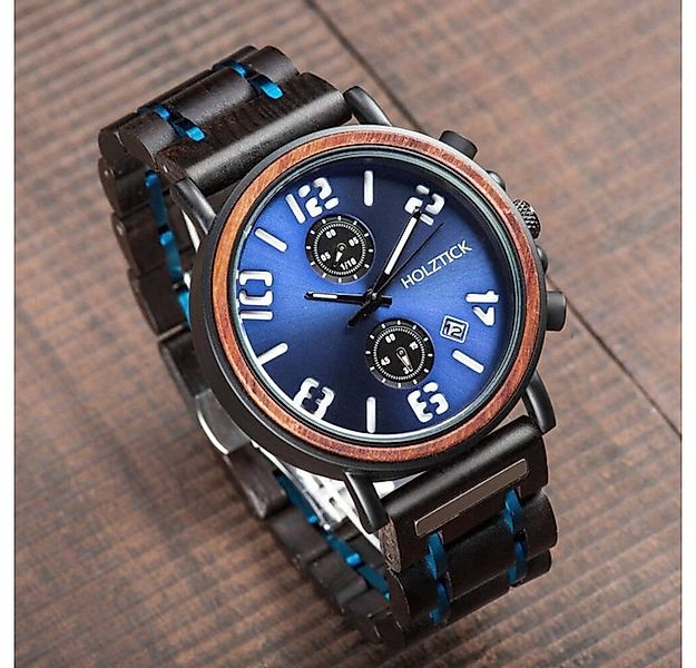 Holztick Bavaria Chronograph Alfons ALFONS, Herren Chronograph mit Holzring günstig online kaufen