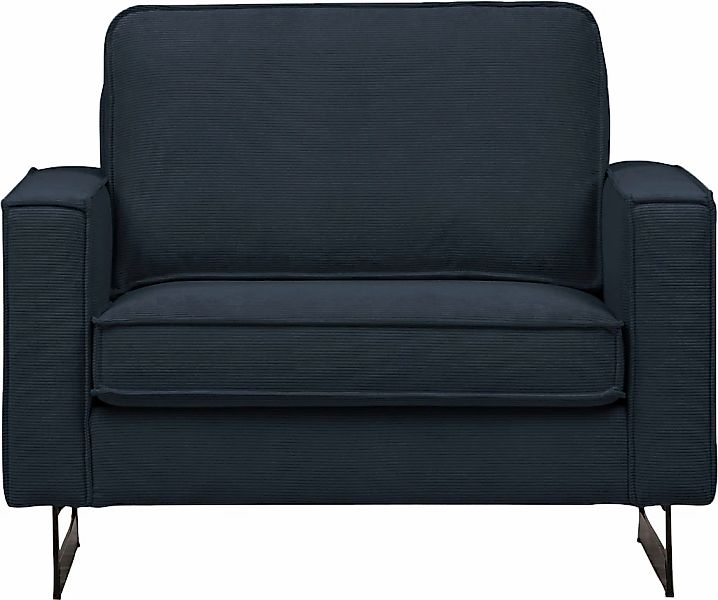 Places of Style Loveseat "Pinto 105 cm, Cord, Chenille, Lederoptik", mit Ke günstig online kaufen