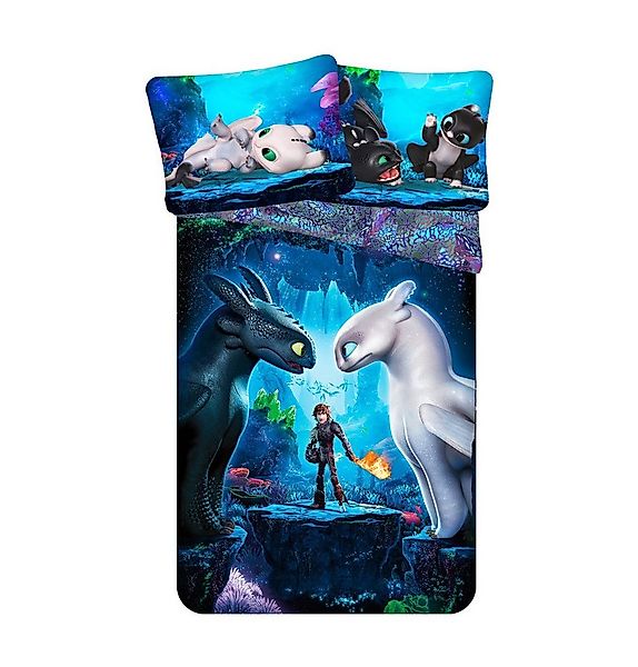 Jerry Fabrics Bettwäsche Dragon Baumwoll-140x200 cm – Bettbezug Set mit Kis günstig online kaufen