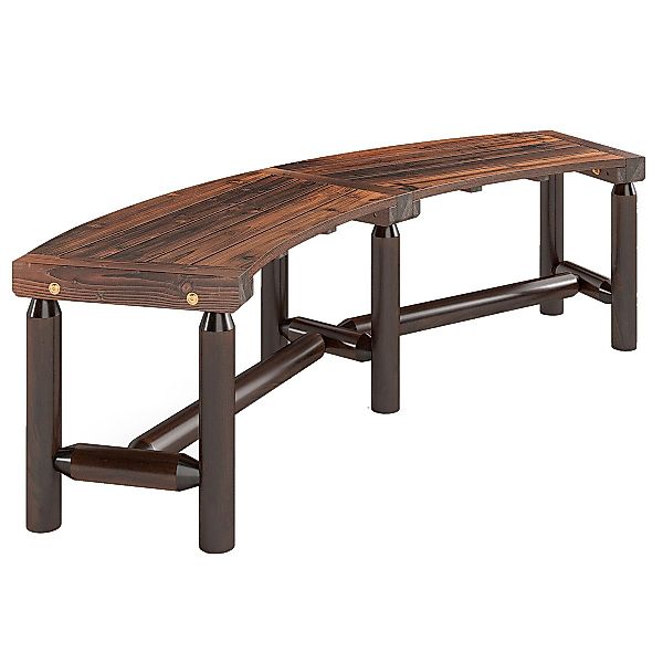 KOMFOTTEU Gartenbank, Sitzbank Holzbank für 2-3 günstig online kaufen