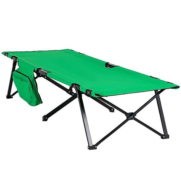 MC Star Feldbett Campingbett klappbar bis 136 kg belastbar mit Seitentasche günstig online kaufen