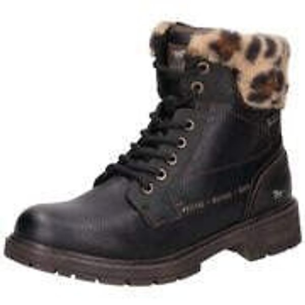 Mustang Schnür Boots Damen schwarz günstig online kaufen