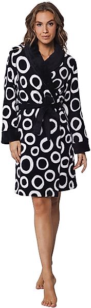 Rebelle Damenbademantel Damen Fleece Morgenmantel, Midi, günstig online kaufen