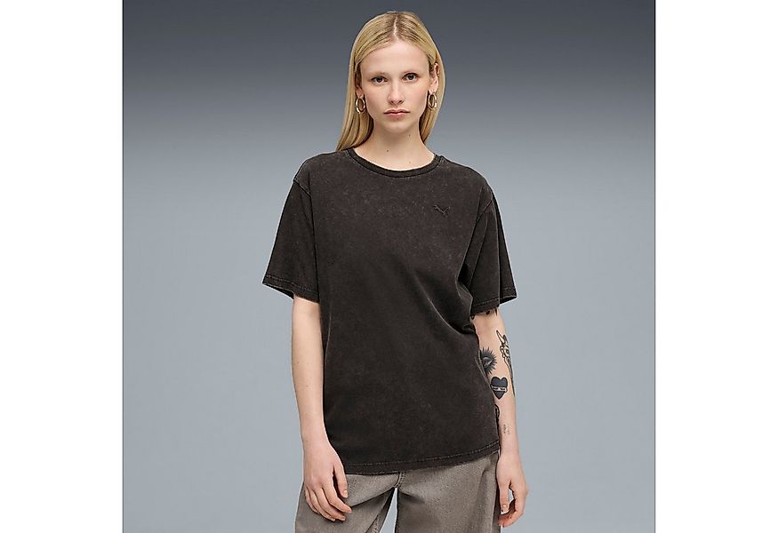 PUMA T-Shirt ESS ELEVATED RELAXED WASH TEE lockere Passform, Kurzarm, für A günstig online kaufen
