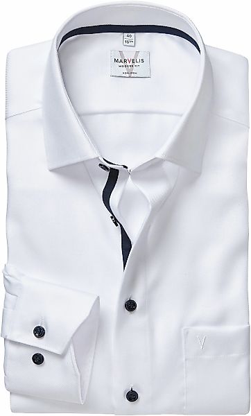 MARVELIS Langarmhemd, Businesshemd, New-Kentkragen, modern fit günstig online kaufen