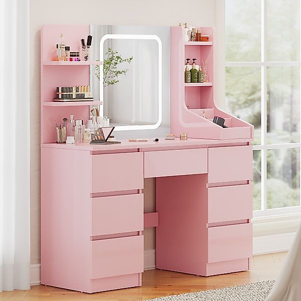 Furnicopia Schminktisch Einstellbare Helligkeit mit 7 günstig online kaufen