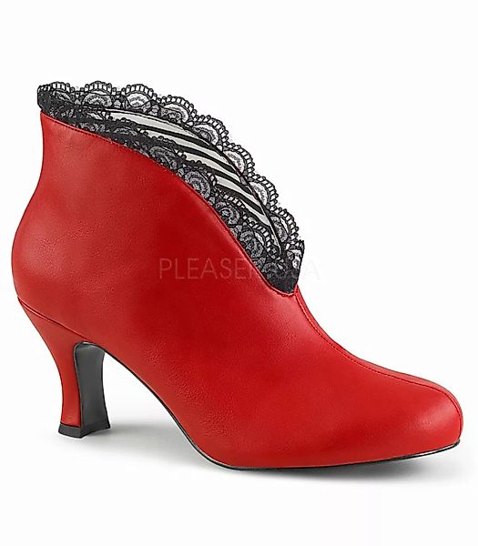Pleaser Stiefeletten JENNA-105 Rot (Schuhgröße: EUR 45) günstig online kaufen