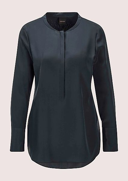 MADELEINE Hemdbluse "Seidenhemd Luxuriöse Bluse mit kragenlosem Design" günstig online kaufen