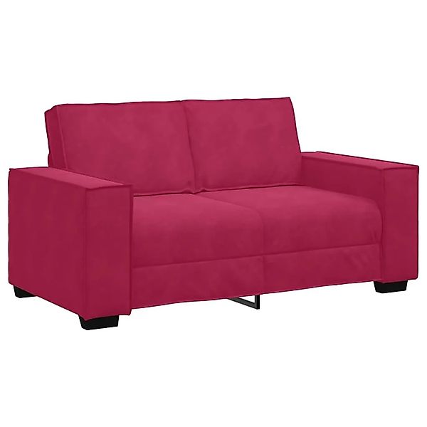 vidaXL 2-Sitzer-Sofa Weinrot 120 cm Samt 4105014 günstig online kaufen