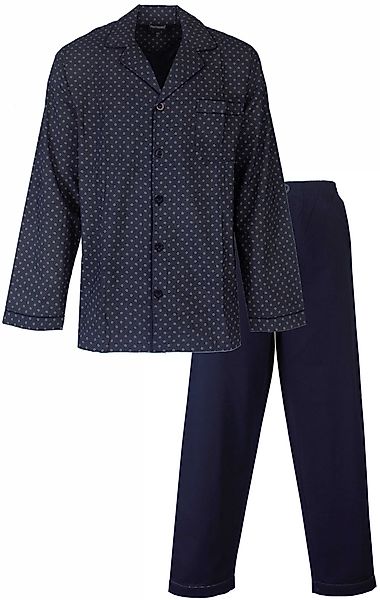 Paul Hopkins Schlafanzug Herren Pyjama geknöpft günstig online kaufen