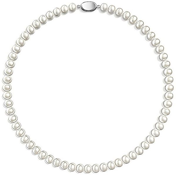 Luckice Perlenkette 8-9mm Süßwasserperlen Pearls Damen Perlenhalskette Hoch günstig online kaufen