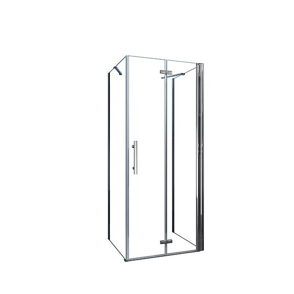 Duschparadies U-Duschkabine 70 x 110 x 70 cm U-Kabine Höhe 185cm Falttür 6m günstig online kaufen