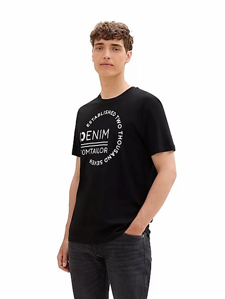 TOM TAILOR Denim T-Shirt, mit Logo Print günstig online kaufen