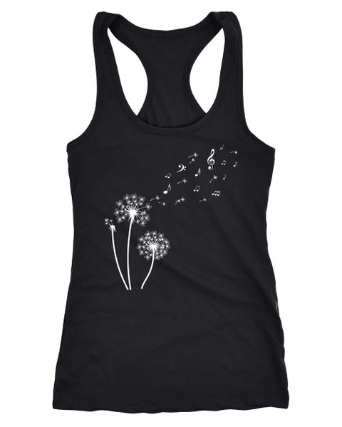 Neverless Tanktop Damen Tank-Top Pusteblume Musiknoten günstig online kaufen