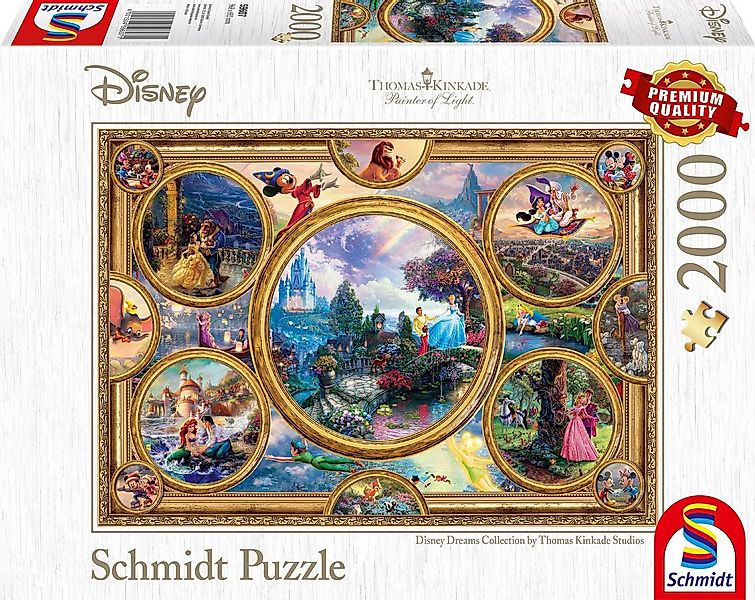 Schmidt Spiele Puzzle Disney, Collage, 2000 Puzzleteile, Made in Germany günstig online kaufen