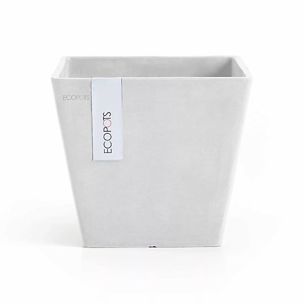 Ecopots Pflanztopf Rotterdam Weiß 20 cm x 17,5 cm günstig online kaufen