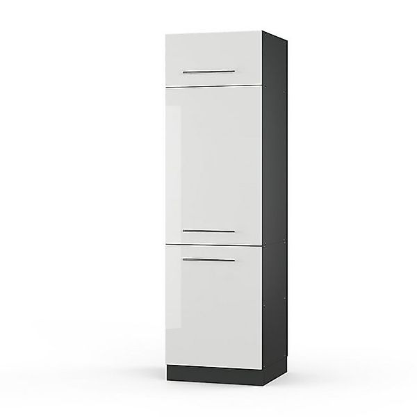 Vicco Kühlumbauschrank Fame-Line Hochschrank für die Küche Weiß Hochglanz/A günstig online kaufen