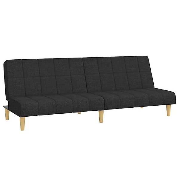 vidaXL Sofa Schlafsofa 2-Sitzer Schwarz Stoff günstig online kaufen