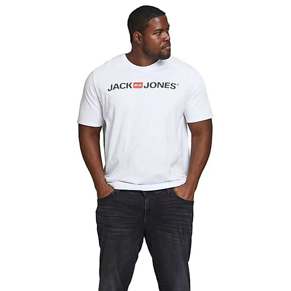 Jack & Jones Corp Logo Kurzärmeliges T-shirt 2XL White günstig online kaufen