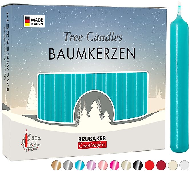 BRUBAKER Tafelkerze Baumkerzen aus Wachs (200er günstig online kaufen