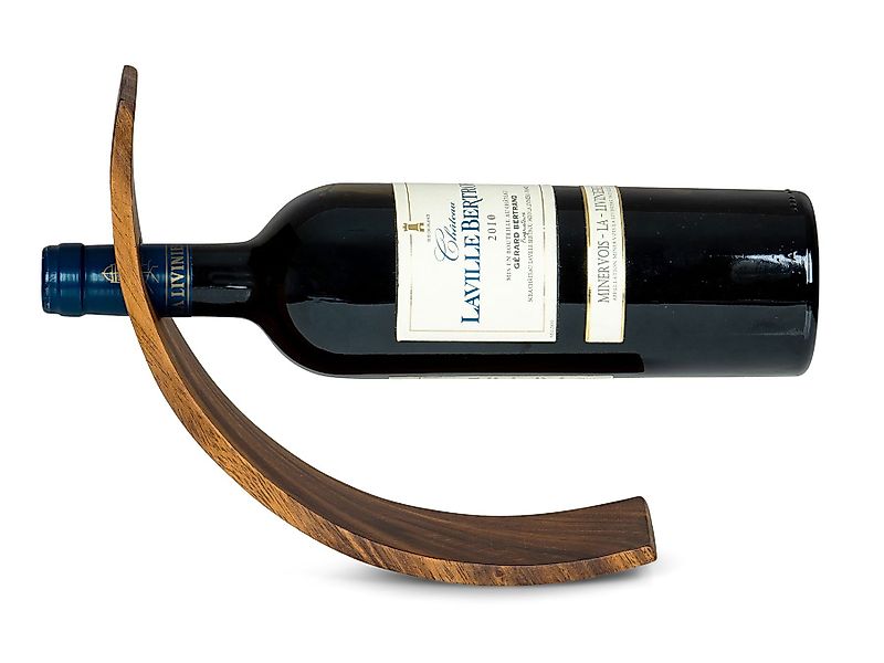 Levandeo® Weinflaschenhalter, Weinflaschenhalter Holz Akazie 28x7,5cm günstig online kaufen