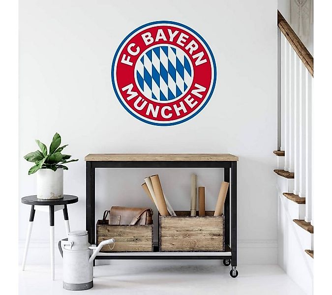 K&L Wall Art Wandtattoo Fußball Wandtattoo FC Bayern München Logo FCB Wappe günstig online kaufen