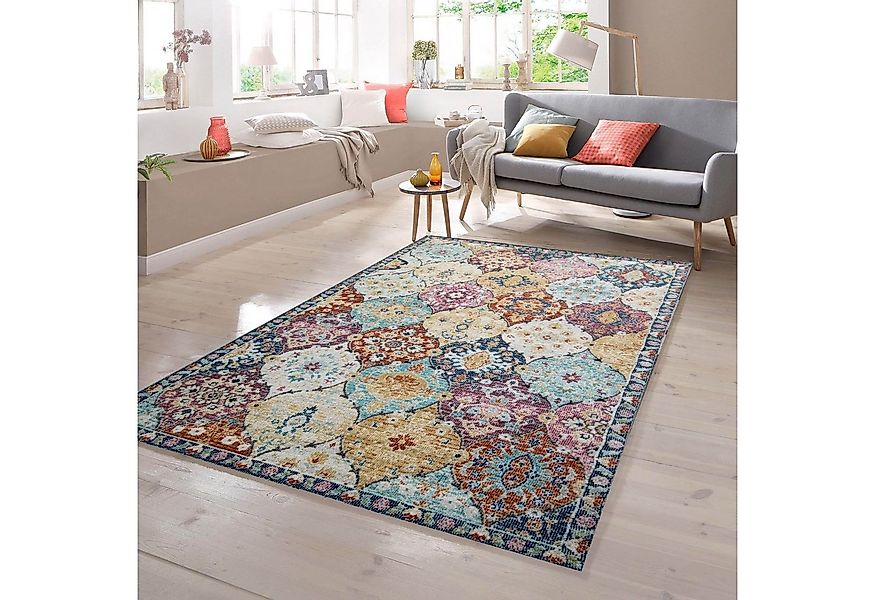 TeppichHome24 Outdoorteppich Orientteppich bunt, Rechteckig günstig online kaufen