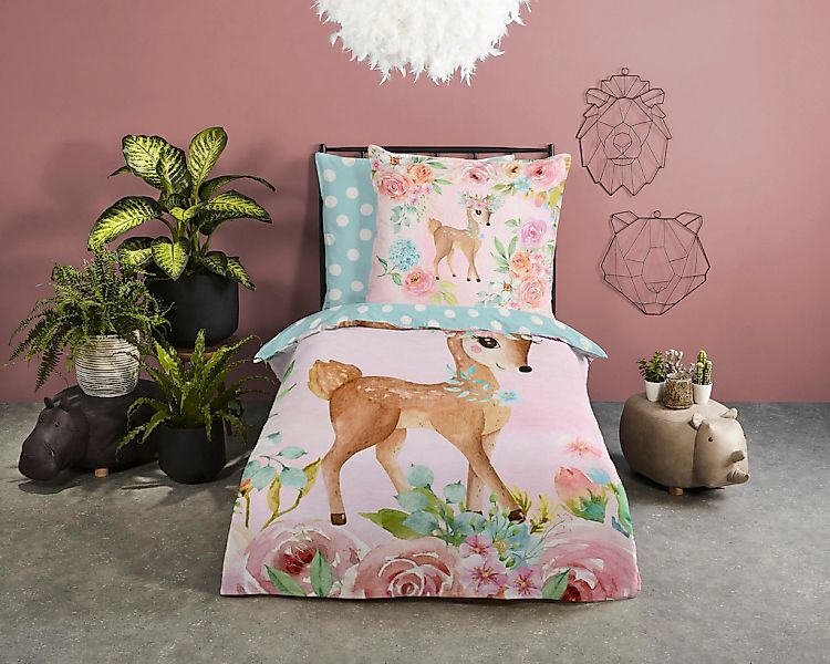 good morning Kinderbettwäsche "Sweet2" 2 Stk. Baumwolle, 135x200, Reißversc günstig online kaufen