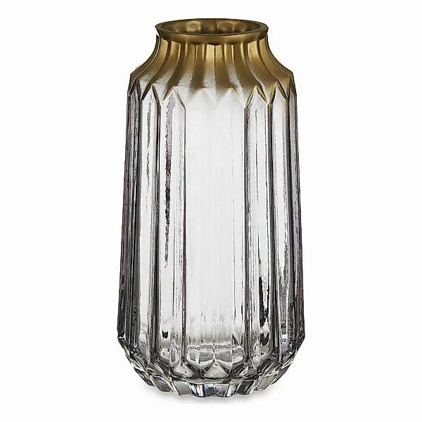 Vase Golden Grau Glas (13 X 23,5 X 13 Cm) günstig online kaufen
