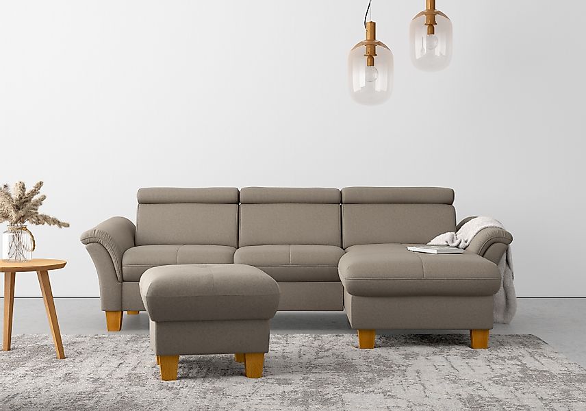 Home affaire "Lindgren L-Form" wahlweise mit Bett mit klappbaren Rollen, Ka günstig online kaufen