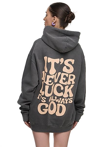 Worldclassca Hoodie Worldclassca Oversized "LUCK" Print günstig online kaufen