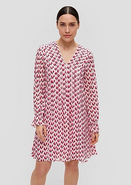 s.Oliver Minikleid Kleid Chiffonkleid mit V-Ausschnitt günstig online kaufen