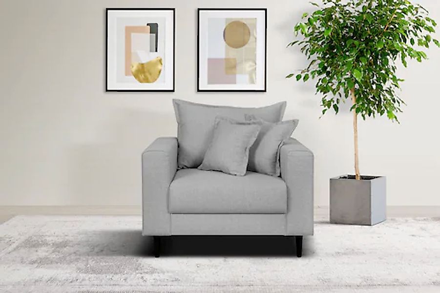 Home affaire Sessel »VEYRAS Loungesessel, Maße B/T/H: 95/84/76 cm«, mit Wel günstig online kaufen