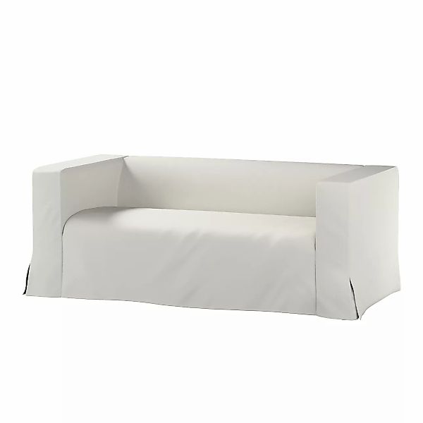 Bezug für Klippan 2-Sitzer Sofa, lang mit Kellerfalte, hellgrau, Klippan 2- günstig online kaufen