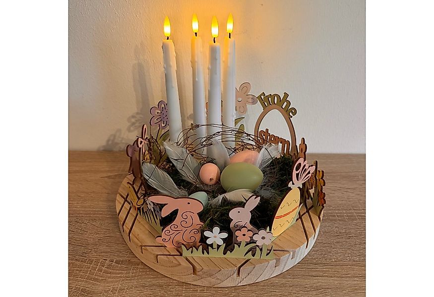 Online-Fuchs Dekotablett aus Holz mit Steckfunktion und Platz für 4 Stabker günstig online kaufen