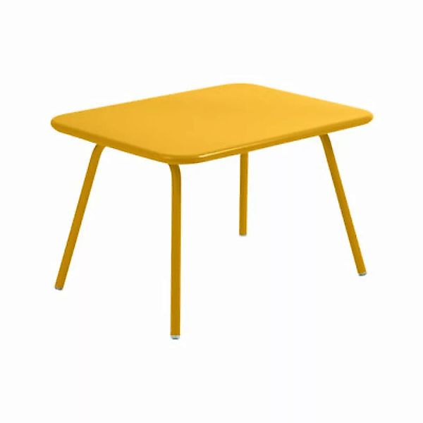 Couchtisch Luxembourg Kid metall gelb / Kindertisch - 75 x 55 cm - Fermob - günstig online kaufen