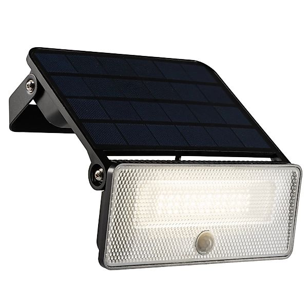 LED's Work Solar-Außenleuchte mit Sensor 12 W 1.600,m 4.000 K IP54 Schwarz günstig online kaufen
