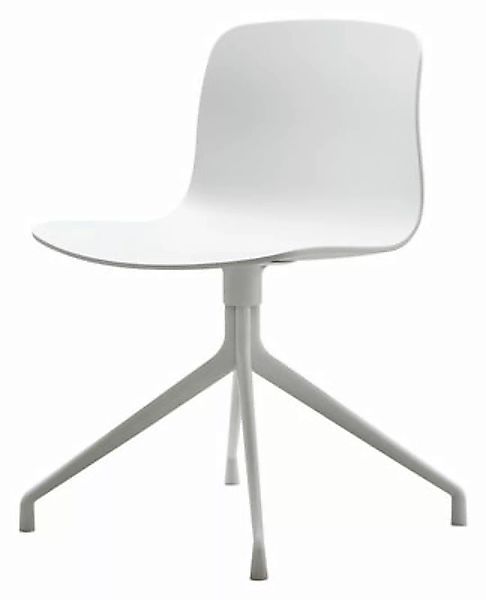 Drehstuhl About a chair plastikmaterial weiß 4 Füße - Drehstuhl - Hay - Wei günstig online kaufen