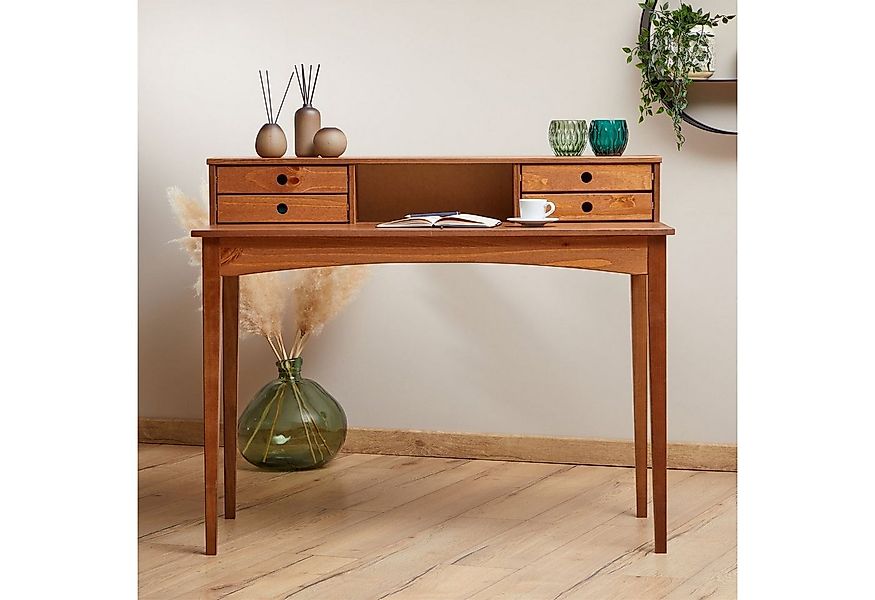 IDIMEX Schreibtisch MILANO, Home Office Tisch mit 4 Schubladen aus Massivho günstig online kaufen