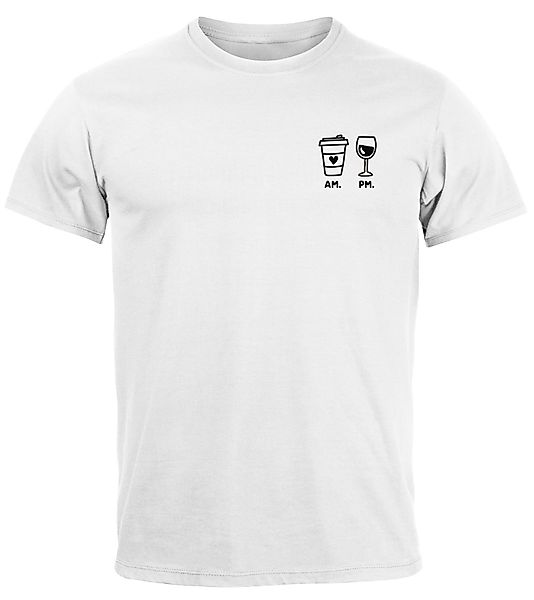 MoonWorks Print-Shirt Herren T-Shirt Kaffee Wein günstig online kaufen