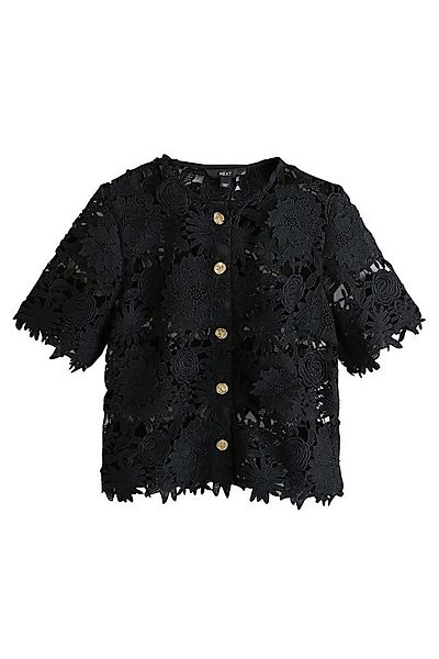 Next Kurzarmhemd Kurzärmliges Top mit Blumenspitze (1-tlg) günstig online kaufen