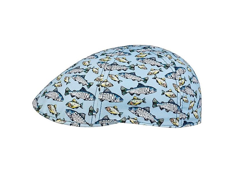Stetson Schiebermütze Texas Flat Cap aus Baumwolle mit Fisch-Muster UV-Schu günstig online kaufen