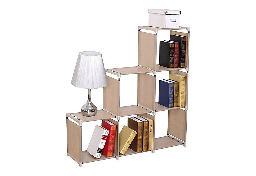 HTI-Living Standregal Stoffregal Stufenregal 6 Fächer Lena, Stück 1-tlg., S günstig online kaufen