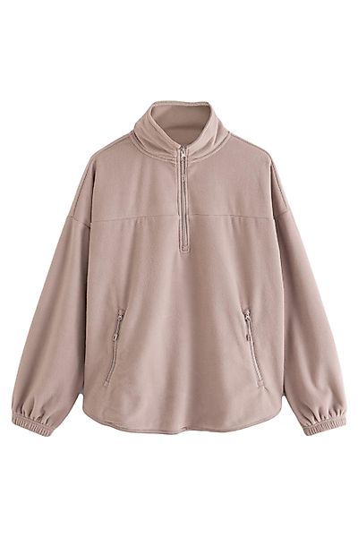 Next Fleecepullover Fleecepullover mit kurzem Reißverschluss günstig online kaufen
