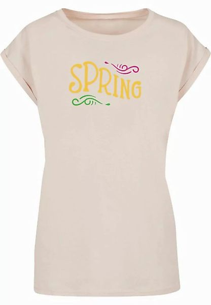 Merchcode T-Shirt Merchcode Damen Ladies Spring text - Extended Shoulder Te günstig online kaufen