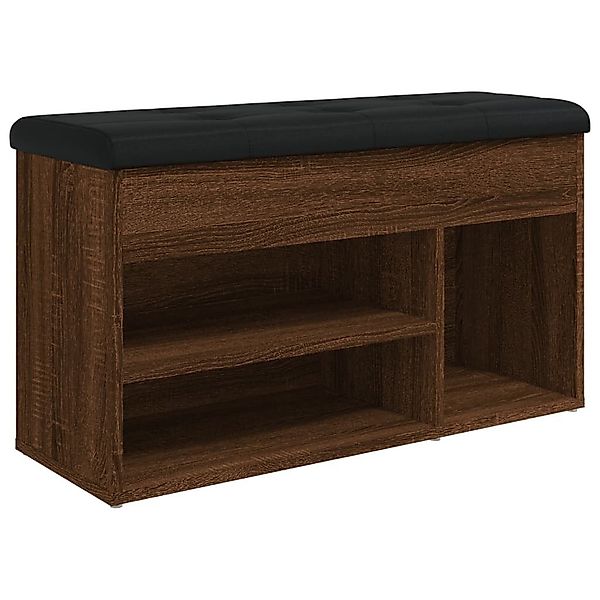 vidaXL Sitzbank Schuhbank Braun Eichen-Optik 82x32x45,5 günstig online kaufen